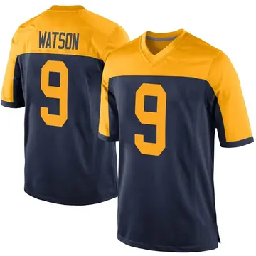 Nike Christian Watson Youth Game Green Bay Packers Navy Alternate Jersey