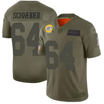 Nike Cole Schneider Men's Limited Green Bay Packers Camo 2019 Salute to Service Jersey