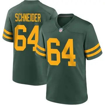 Nike Cole Schneider Youth Game Green Bay Packers Green Alternate Jersey