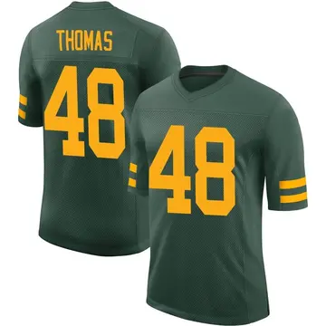 Nike DQ Thomas Men's Limited Green Bay Packers Green Alternate Vapor Jersey