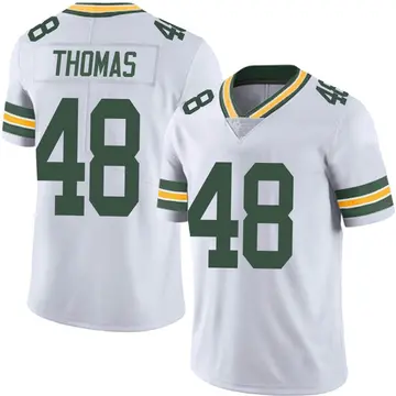 Nike DQ Thomas Men's Limited Green Bay Packers White Vapor Untouchable Jersey