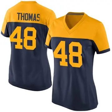 Nike DQ Thomas Women's Game Green Bay Packers Navy Alternate Jersey