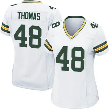 Nike DQ Thomas Women's Game Green Bay Packers White Jersey