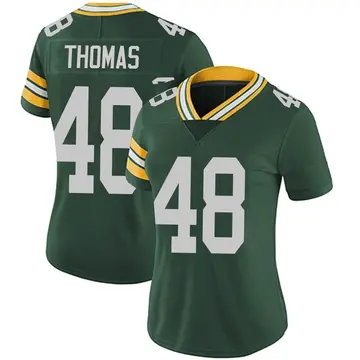 Nike DQ Thomas Women's Limited Green Bay Packers Green Team Color Vapor Untouchable Jersey