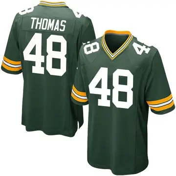 Nike DQ Thomas Youth Game Green Bay Packers Green Team Color Jersey