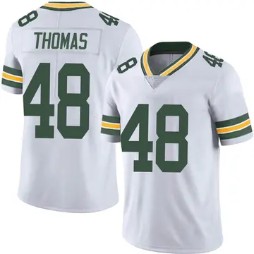 Nike DQ Thomas Youth Limited Green Bay Packers White Vapor Untouchable Jersey