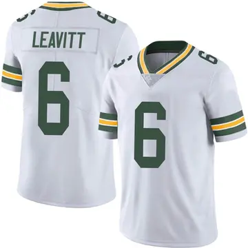 Nike Dallin Leavitt Men's Limited Green Bay Packers White Vapor Untouchable Jersey