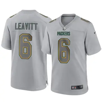 Nike Dallin Leavitt Youth Game Green Bay Packers Gray Atmosphere Fashion Jersey