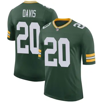 Nike Danny Davis Men's Limited Green Bay Packers Green Classic Jersey