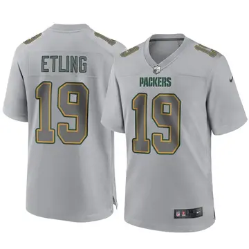 Nike Danny Etling Men's Game Green Bay Packers Gray Atmosphere Fashion Jersey