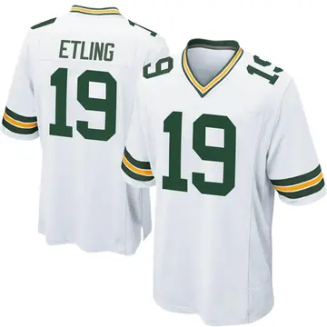 Nike Danny Etling Men's Game Green Bay Packers White Jersey