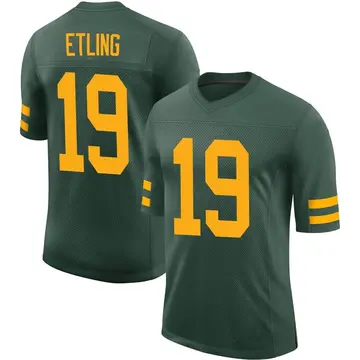 Nike Danny Etling Men's Limited Green Bay Packers Green Alternate Vapor Jersey