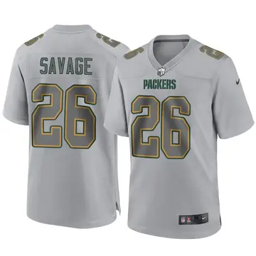 Nike Darnell Savage Men's Game Green Bay Packers Gray Atmosphere Fashion Jersey