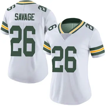Nike Darnell Savage Women's Limited Green Bay Packers White Vapor Untouchable Jersey