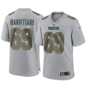 Nike David Bakhtiari Youth Game Green Bay Packers Gray Atmosphere Fashion Jersey