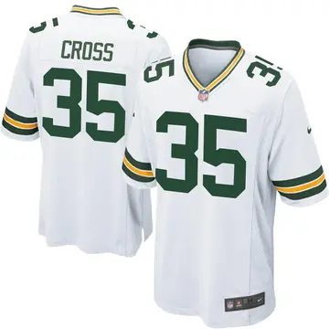 Nike De'Vante Cross Men's Game Green Bay Packers White Jersey