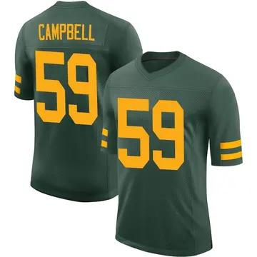 Nike De'Vondre Campbell Men's Limited Green Bay Packers Green Alternate Vapor Jersey