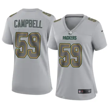 Nike De'Vondre Campbell Women's Game Green Bay Packers Gray Atmosphere Fashion Jersey
