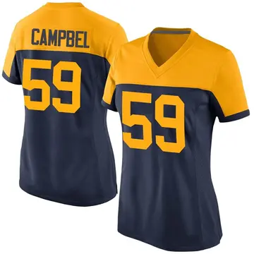 Nike De'Vondre Campbell Women's Game Green Bay Packers Navy Alternate Jersey