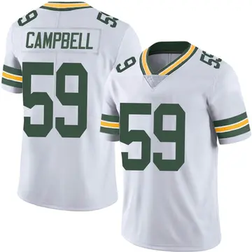 Nike De'Vondre Campbell Youth Limited Green Bay Packers White Vapor Untouchable Jersey