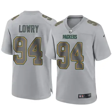 Nike Dean Lowry Men's Game Green Bay Packers Gray Atmosphere Fashion Jersey