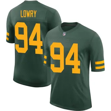 Nike Dean Lowry Men's Limited Green Bay Packers Green Alternate Vapor Jersey