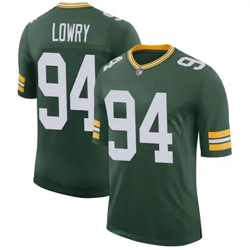 Nike Dean Lowry Men's Limited Green Bay Packers Green Classic Jersey