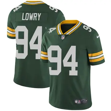 Nike Dean Lowry Men's Limited Green Bay Packers Green Team Color Vapor Untouchable Jersey
