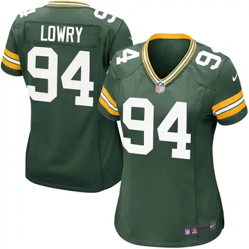 Nike Dean Lowry Women's Game Green Bay Packers Green Team Color Jersey