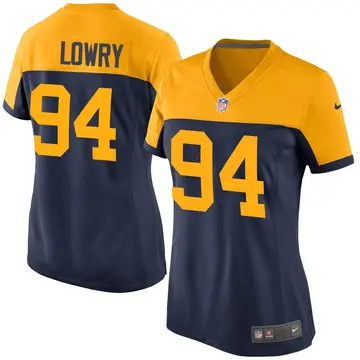 Nike Dean Lowry Women's Game Green Bay Packers Navy Alternate Jersey