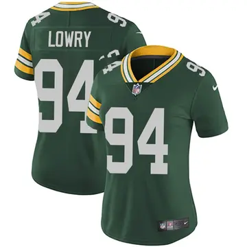Nike Dean Lowry Women's Limited Green Bay Packers Green Team Color Vapor Untouchable Jersey