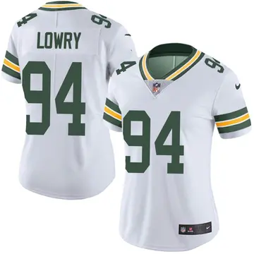 Nike Dean Lowry Women's Limited Green Bay Packers White Vapor Untouchable Jersey
