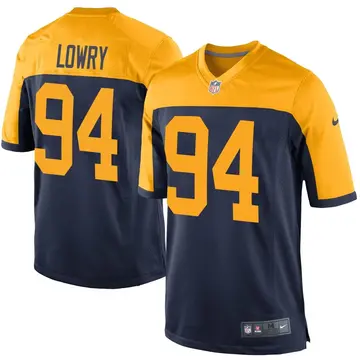 Nike Dean Lowry Youth Game Green Bay Packers Navy Alternate Jersey