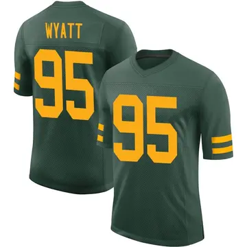 Nike Devonte Wyatt Men's Limited Green Bay Packers Green Alternate Vapor Jersey