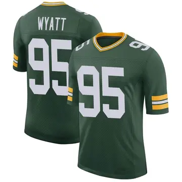 Nike Devonte Wyatt Men's Limited Green Bay Packers Green Classic Jersey