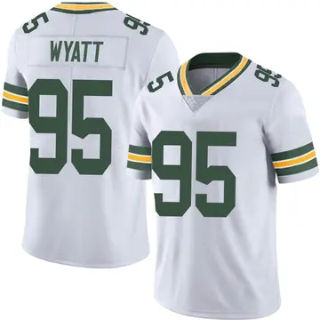 Nike Devonte Wyatt Men's Limited Green Bay Packers White Vapor Untouchable Jersey