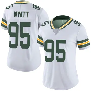 Nike Devonte Wyatt Women's Limited Green Bay Packers White Vapor Untouchable Jersey