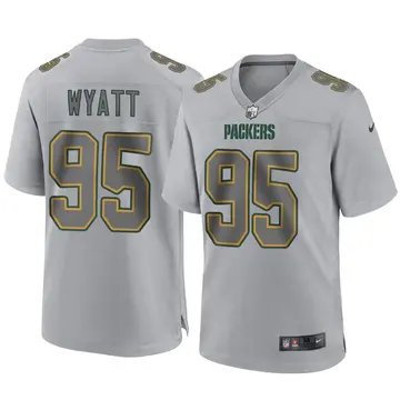 Nike Devonte Wyatt Youth Game Green Bay Packers Gray Atmosphere Fashion Jersey