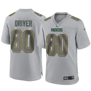 Nike Donald Driver Men's Game Green Bay Packers Gray Atmosphere Fashion Jersey