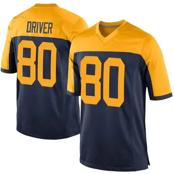 Nike Donald Driver Men's Game Green Bay Packers Navy Alternate Jersey