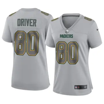 Nike Donald Driver Women's Game Green Bay Packers Gray Atmosphere Fashion Jersey