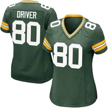 Nike Donald Driver Women's Game Green Bay Packers Green Team Color Jersey