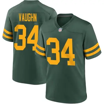 Nike Donte Vaughn Men's Game Green Bay Packers Green Alternate Jersey