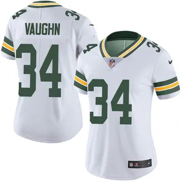 Nike Donte Vaughn Women's Limited Green Bay Packers White Vapor Untouchable Jersey