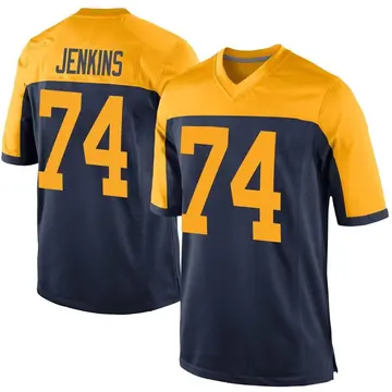 Nike Elgton Jenkins Men's Game Green Bay Packers Navy Alternate Jersey