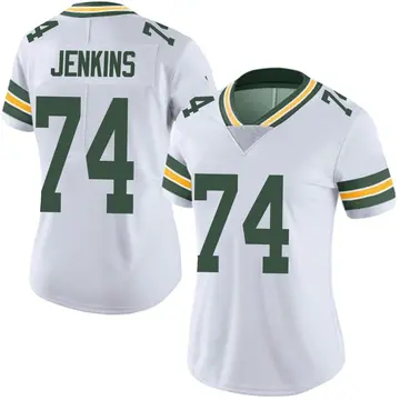Nike Elgton Jenkins Women's Limited Green Bay Packers White Vapor Untouchable Jersey