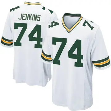 Nike Elgton Jenkins Youth Game Green Bay Packers White Jersey