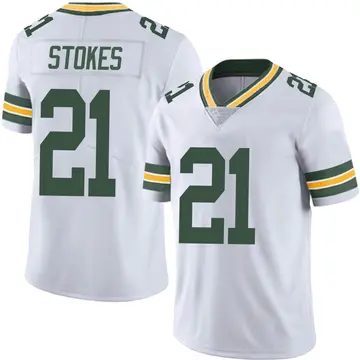 Nike Eric Stokes Men's Limited Green Bay Packers White Vapor Untouchable Jersey