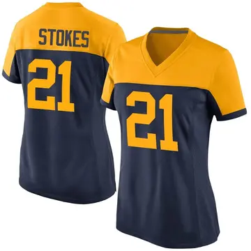 Nike Eric Stokes Women's Game Green Bay Packers Navy Alternate Jersey