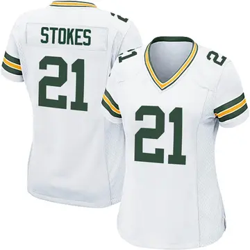 Nike Eric Stokes Women's Game Green Bay Packers White Jersey